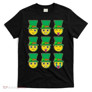 Funny St Patrick's Day Irish Emojis T-Shirt