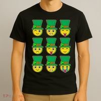Funny St Patrick's Day Irish Emojis T-Shirt thumb 3
