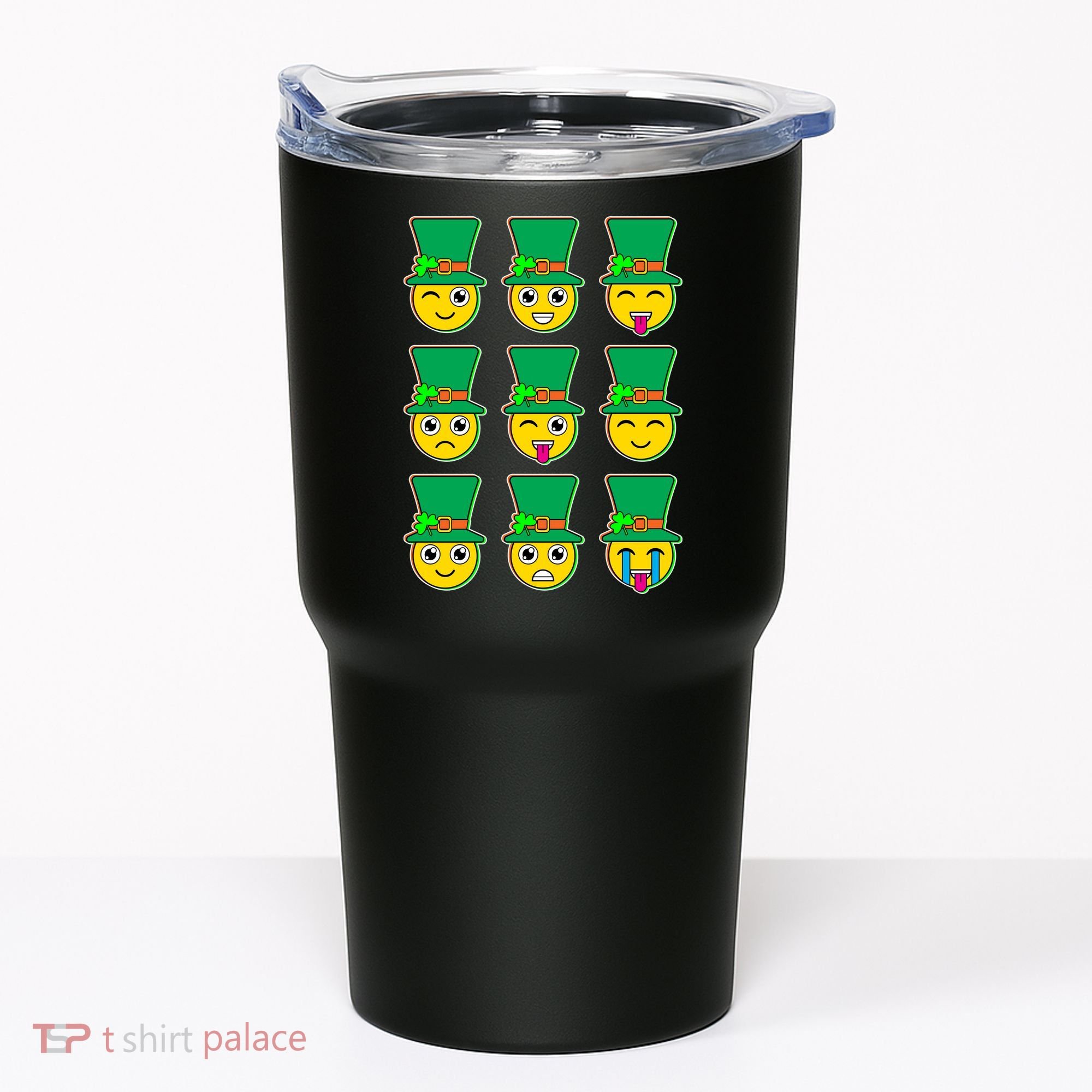 Funny St Patrick's Day Irish Emojis Tumbler