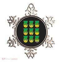 Funny St Patrick's Day Irish Emojis Ornament thumb 0