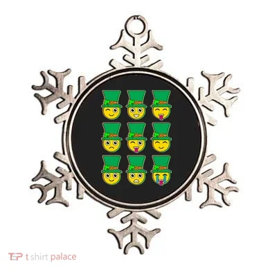 Funny St Patrick's Day Irish Emojis Ornament