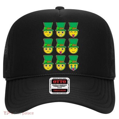 Funny St Patrick's Day Irish Emojis Hat