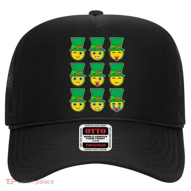 Funny St Patrick's Day Irish Emojis Hat