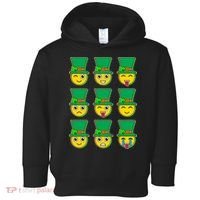 Funny St Patrick's Day Irish Emojis Toddler Hoodie thumb 0
