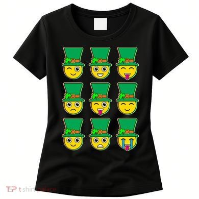 Funny St Patrick's Day Irish Emojis Women's T-Shirt
