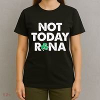 Funny St Patrick's Day Not Today Rona  T-Shirt thumb 4