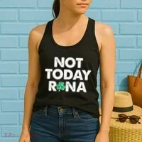 Funny St Patrick's Day Not Today Rona  Women's Tank Top thumb 2