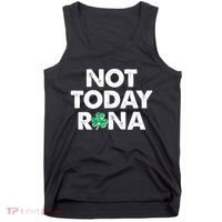 Funny St Patrick's Day Not Today Rona  Tank Top thumb 0