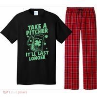 Funny St Patrick's Day Take A Pitcher It'll Last Longer Pajama Set thumb 0