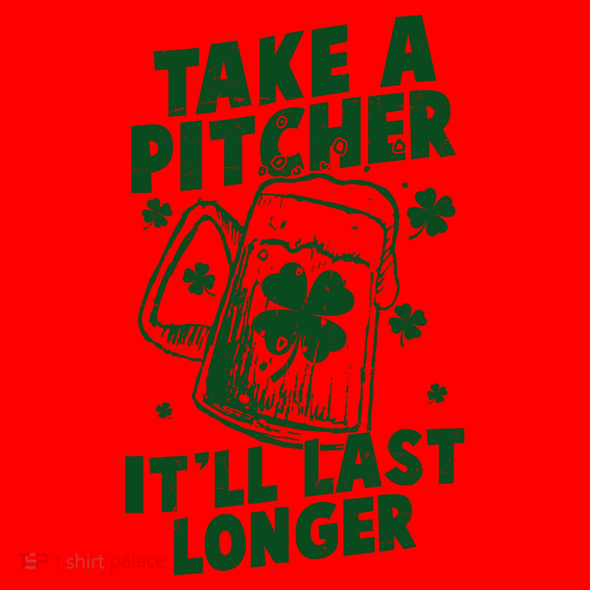 Funny St Patrick's Day Take A Pitcher It'll Last Longer Santa Hat