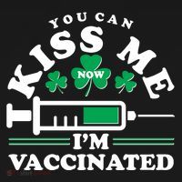 Funny St Patrick's Day You Can Kiss Me Now I'm Vaccinated Bucket Hat thumb 4