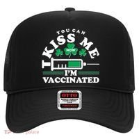 Funny St Patrick's Day You Can Kiss Me Now I'm Vaccinated Hat thumb 0