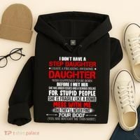 Funny Step Daughter Design For Dads And Moms Hoodie thumb 4