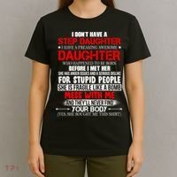 Funny Step Daughter Design For Dads And Moms T-Shirt thumb 4