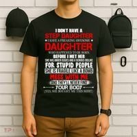 Funny Step Daughter Design For Dads And Moms T-Shirt thumb 6