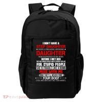 Funny Step Daughter Design For Dads And Moms Backpack thumb 0