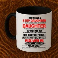 Funny Step Daughter Design For Dads And Moms Coffee Mug thumb 2