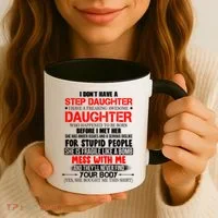 Funny Step Daughter Design For Dads And Moms Coffee Mug thumb 3