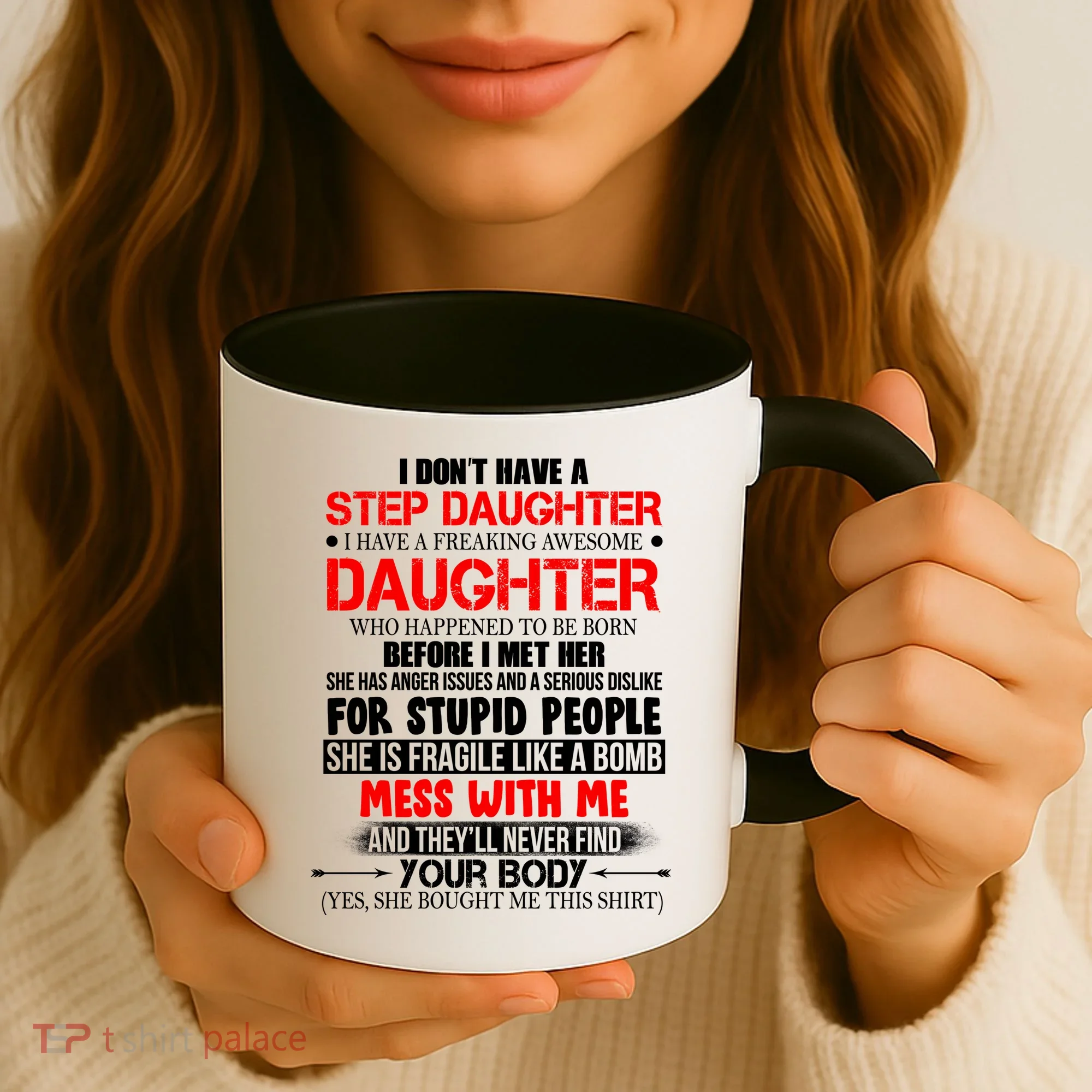 Funny Step Daughter Design For Dads And Moms Coffee Mug