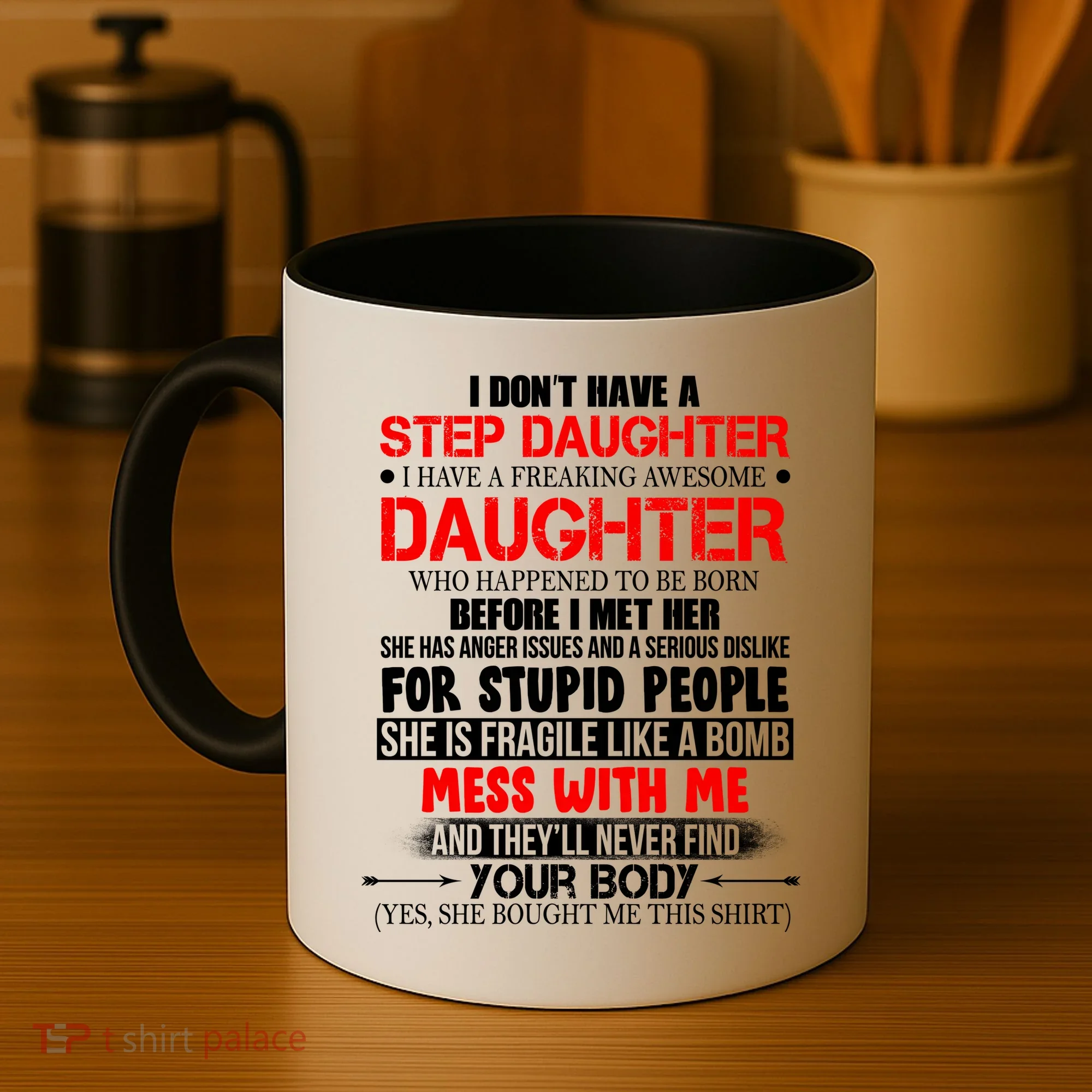 Funny Step Daughter Design For Dads And Moms Coffee Mug
