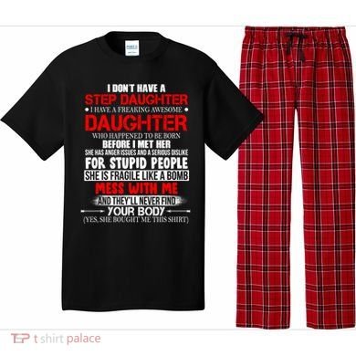 Funny Step Daughter Design For Dads And Moms Pajama Set