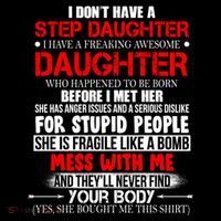 Funny Step Daughter Design For Dads And Moms Ornament thumb 1