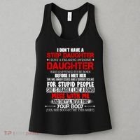 Funny Step Daughter Design For Dads And Moms Women's Tank Top thumb 3
