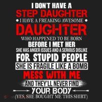 Funny Step Daughter Design For Dads And Moms Hat thumb 2