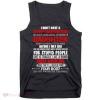 Funny Step Daughter Design For Dads And Moms Tank Top thumb 0
