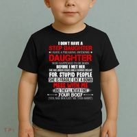 Funny Step Daughter Design For Dads And Moms Toddler T-Shirt thumb 2