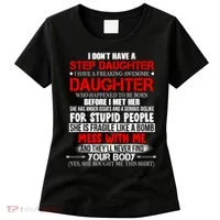 Funny Step Daughter Design For Dads And Moms Women's T-Shirt thumb 0