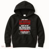 Funny Step Daughter Design For Dads And Moms Kids Hoodie thumb 0
