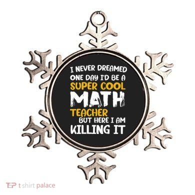 Funny Super Cool Math Teacher Ornament