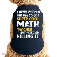 Funny Super Cool Math Teacher Doggie Tank thumb 0