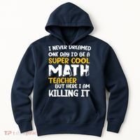 Funny Super Cool Math Teacher Hoodie thumb 0