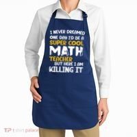 Funny Super Cool Math Teacher Apron thumb 2