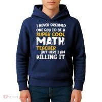Funny Super Cool Math Teacher Kids Hoodie thumb 4