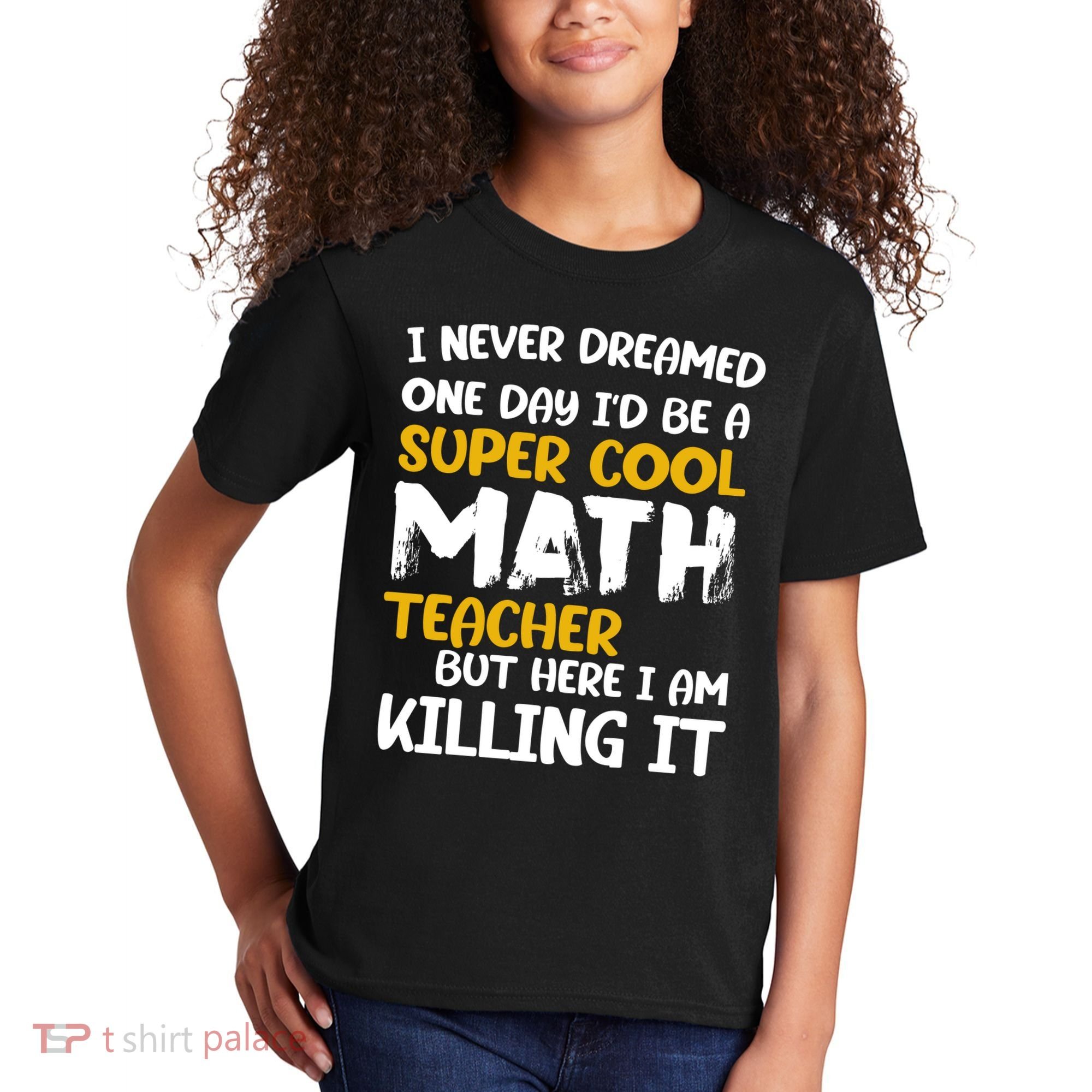 Funny Super Cool Math Teacher Kids T-Shirt
