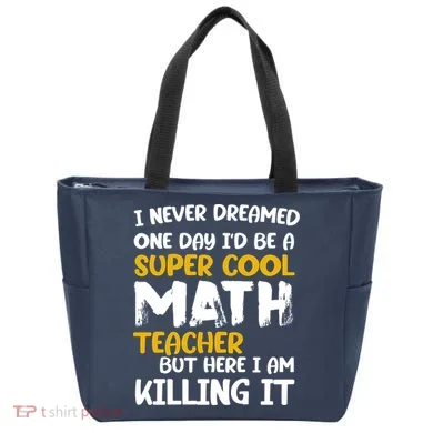 Funny Super Cool Math Teacher Tote Bag