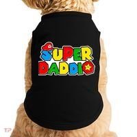Funny Super Daddio Father's Day Gamer Doggie Tank thumb 0