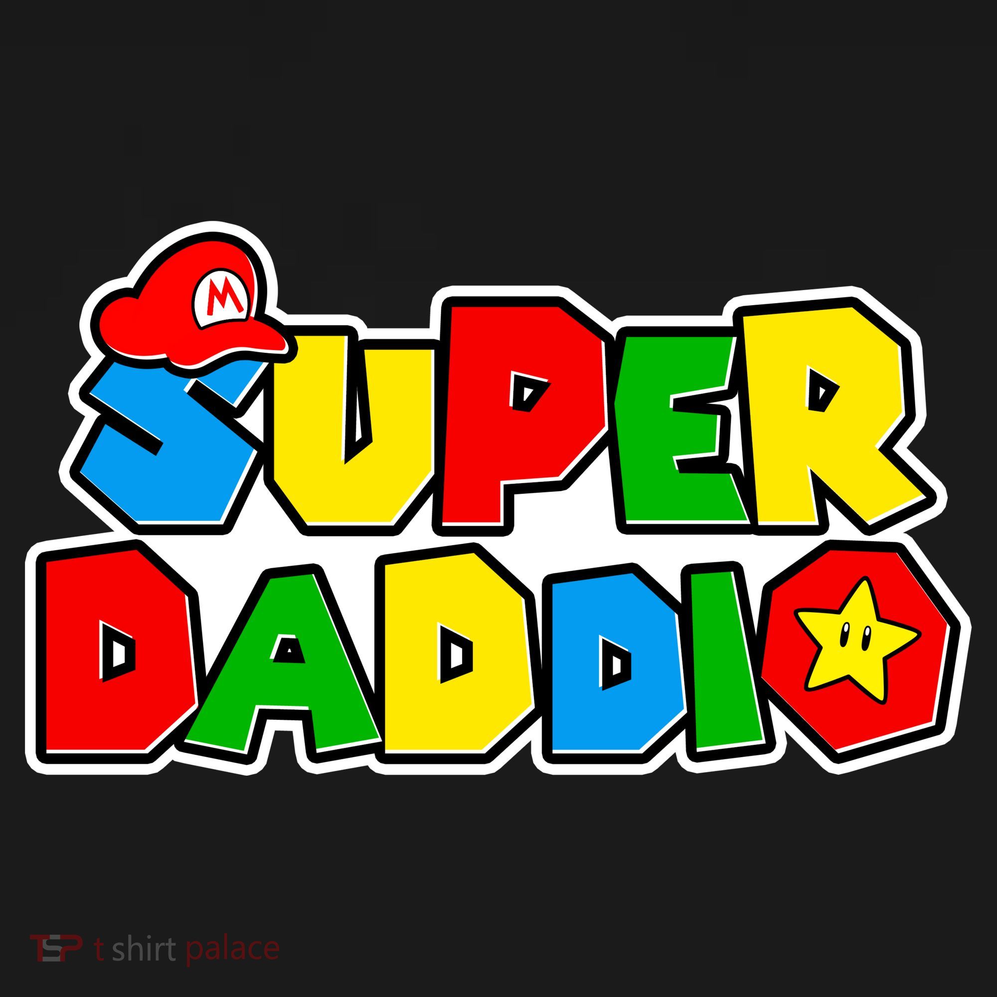 Funny Super Daddio Father's Day Gamer Doggie Tank