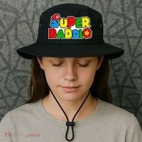 Funny Super Daddio Father's Day Gamer Bucket Hat thumb 3