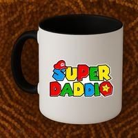 Funny Super Daddio Father's Day Gamer Coffee Mug thumb 2