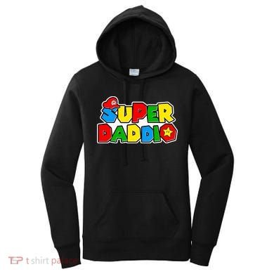 Funny Super Daddio Father's Day Gamer Women's Hoodie