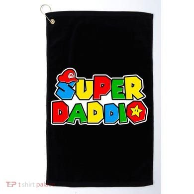Funny Super Daddio Father's Day Gamer Golf Towel