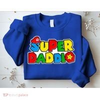 Funny Super Daddio Father's Day Gamer Sweatshirt thumb 2