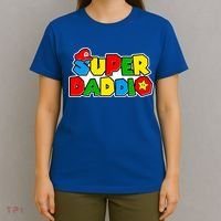 Funny Super Daddio Father's Day Gamer T-Shirt thumb 4