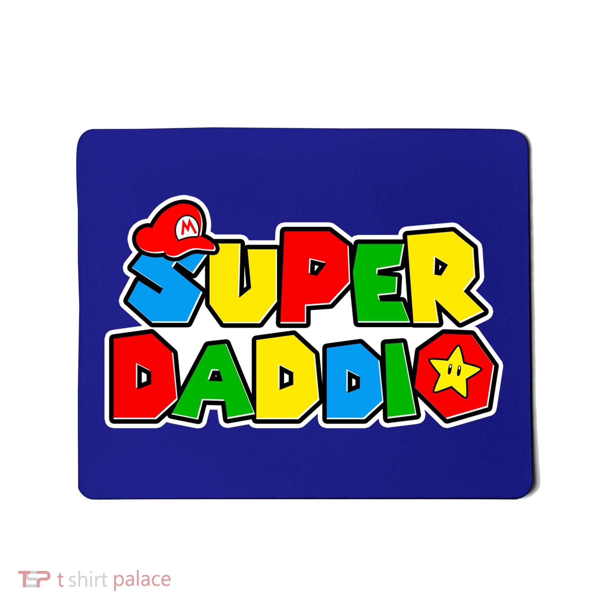 Funny Super Daddio Father's Day Gamer Mousepad