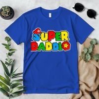 Funny Super Daddio Father's Day Gamer Premium T-Shirt thumb 2