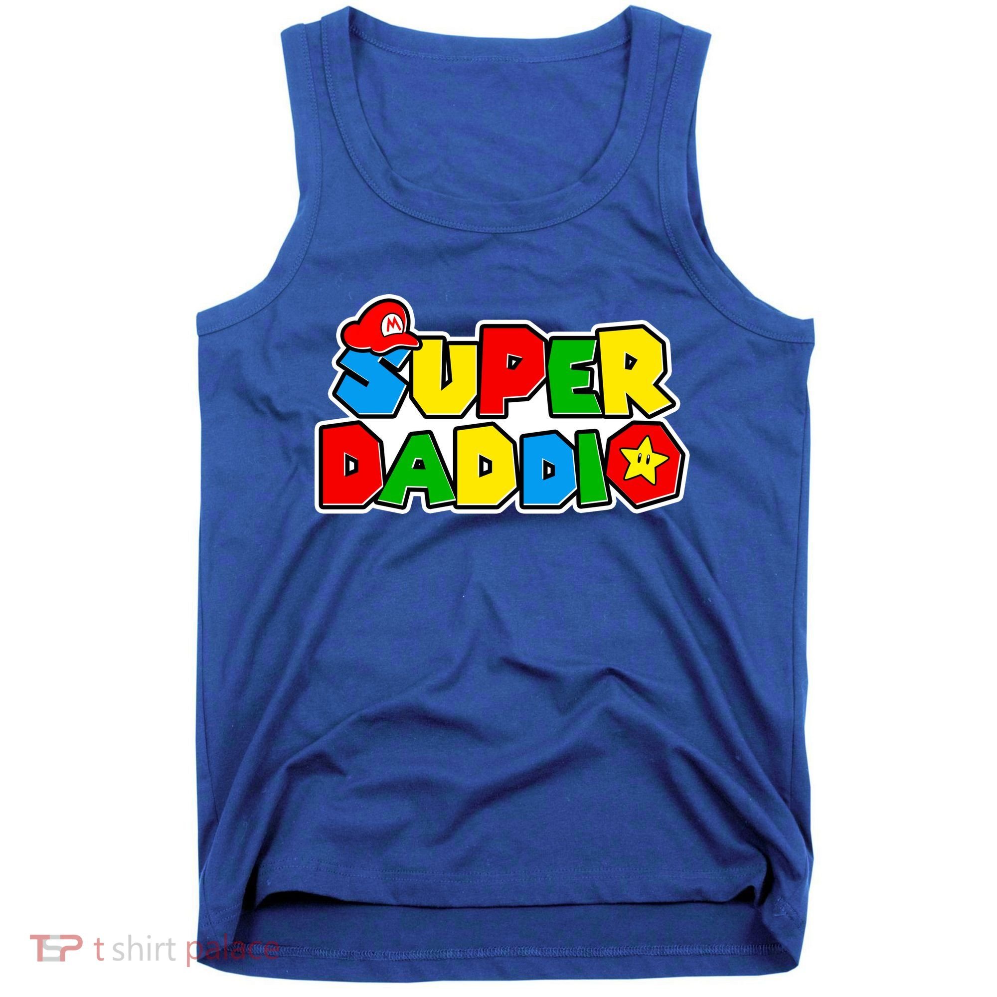 Funny Super Daddio Father's Day Gamer Tank Top